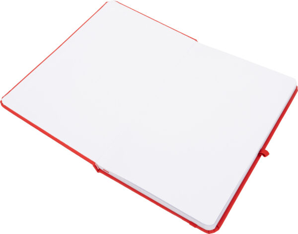 Notatnik A5 w linie z materiałów z recyklingu LORENA Czerwony