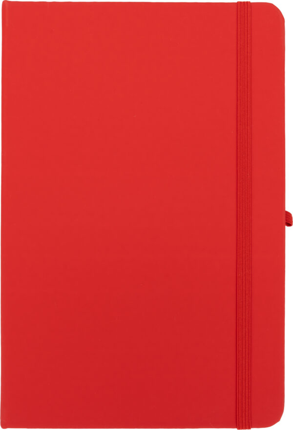 Notatnik A5 w linie z materiałów z recyklingu LORENA Czerwony