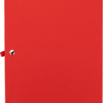 Notatnik A5 w linie z materiałów z recyklingu LORENA Czerwony