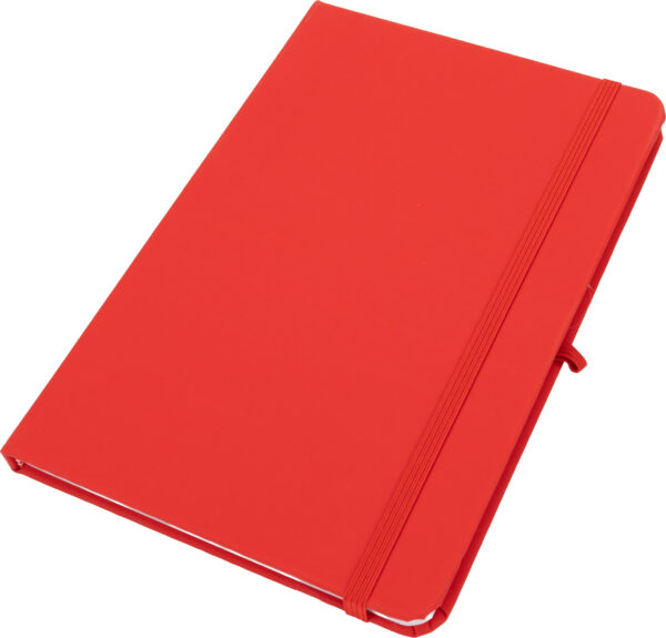 Notatnik A5 w linie z materiałów z recyklingu LORENA Czerwony