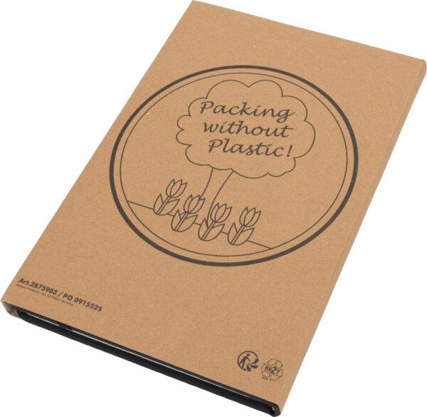 Notatnik A5 w linie z materiałów z recyklingu LORENA Czerwony