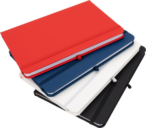 Notatnik A5 w linie z materiałów z recyklingu LORENA Czerwony