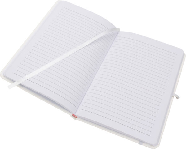 Notatnik A5 w linie z materiałów z recyklingu LORENA Biały