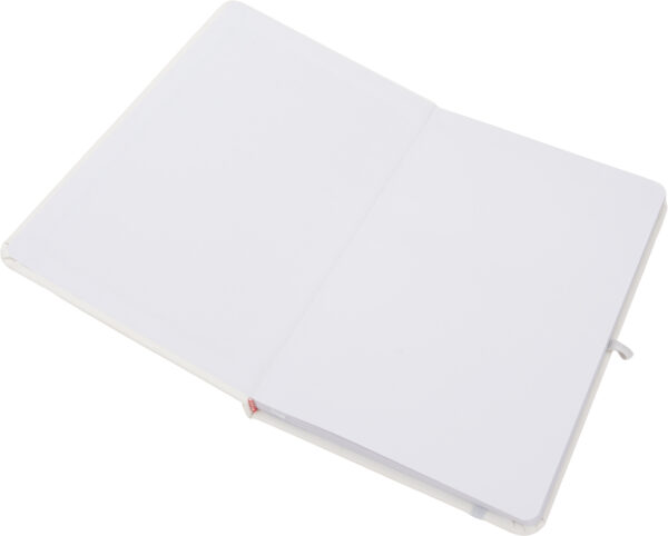 Notatnik A5 w linie z materiałów z recyklingu LORENA Biały