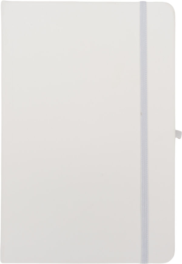 Notatnik A5 w linie z materiałów z recyklingu LORENA Biały