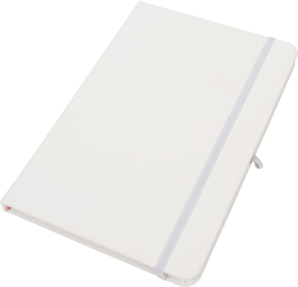 Notatnik A5 w linie z materiałów z recyklingu LORENA Biały