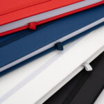 Notatnik A5 w linie z materiałów z recyklingu LORENA Biały